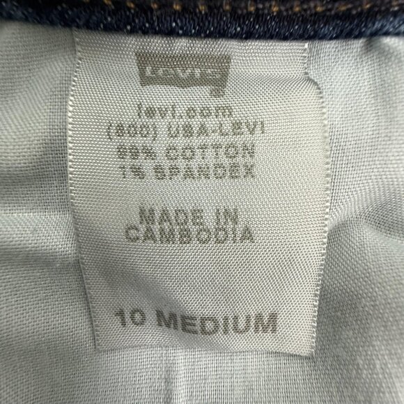 Levis 545 Jeans Womens 10 Low Boot Cut Stretch Blue Denim Western Pockets 32x29 - Picture 3 of 10